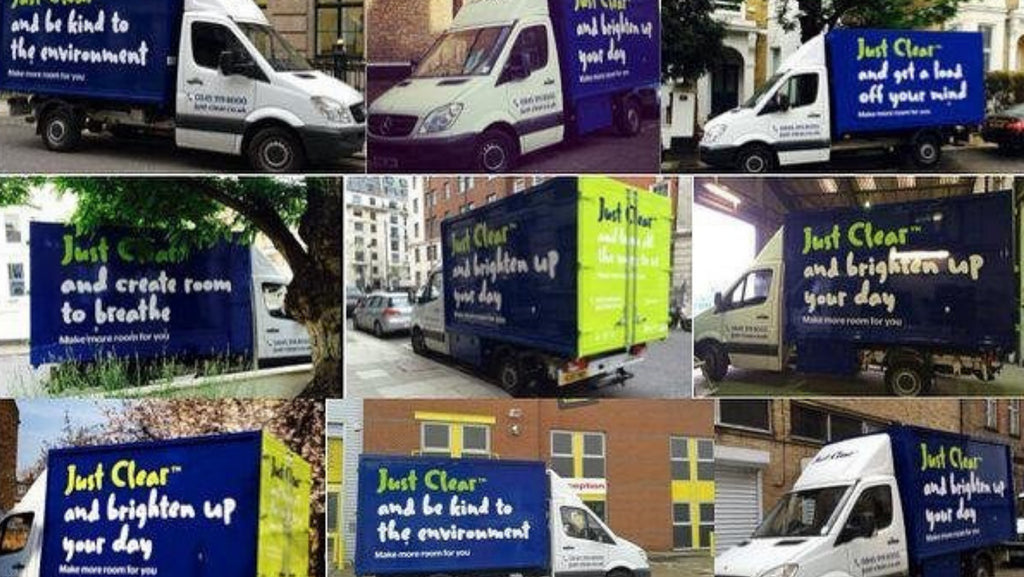 Just Clear - Helps customers feel good about recycling their old furniture.