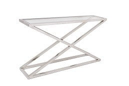 Console Table In Stainless Steel Frame