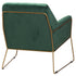 Kariss Framed Emerald Green Velvet Club Chair