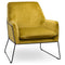 Eva Framed Mustard Velvet Club Chair