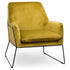 Eva Framed Mustard Velvet Club Chair