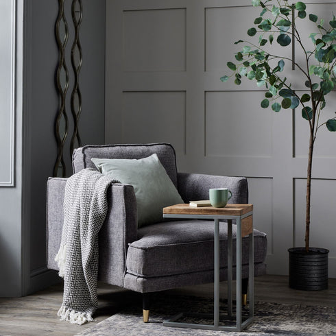 Hampton Grey Large Arm Chair