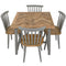 Nordic Grey Collection Square Dining Table