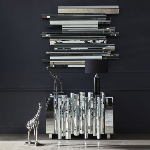 Libra Crystalline Effect Mirror Embossed Edges