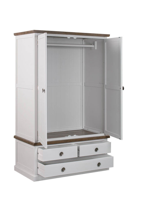 The Hampton Collection Three Drawer Two Door Wardrobe