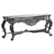 Hand Carved Louis Metallic Large Console Table