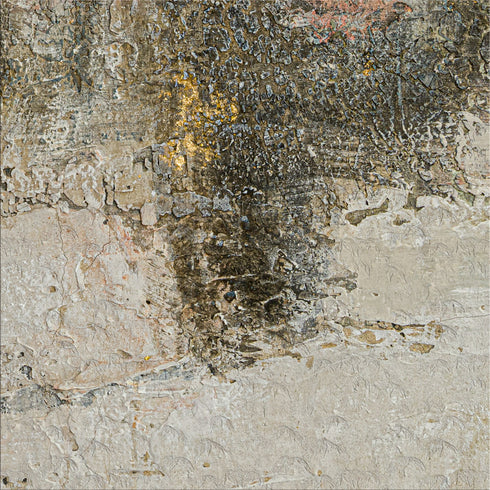 Astra Large Blush And Gold Hand Painted Canvas