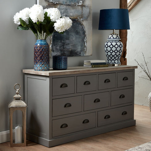 The Oxley Collection Nine Drawer Chest