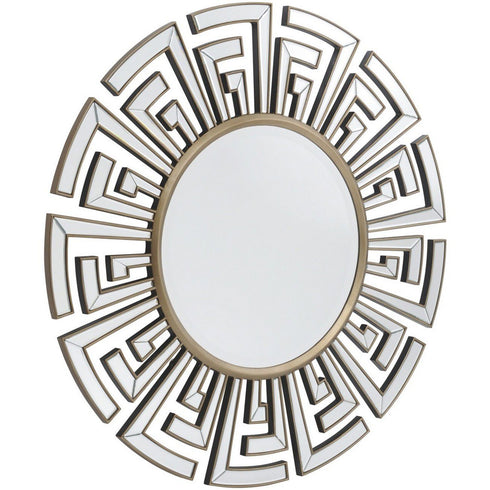 Libra Claridge Deco Round Mirror