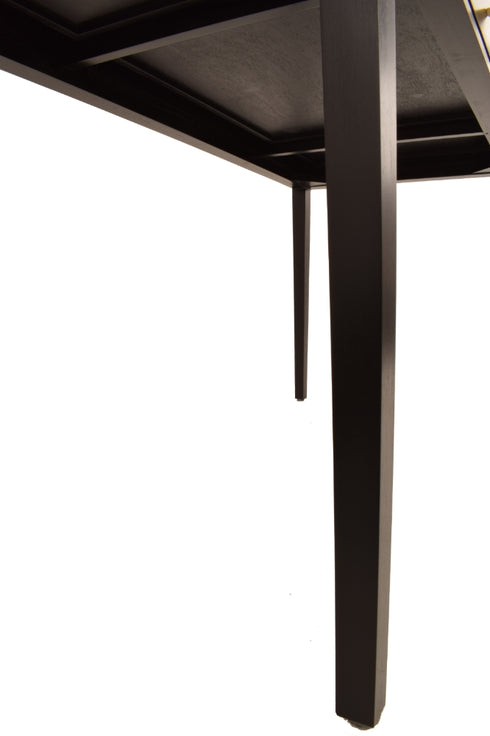 3 Drawer Desk Mahogany Black Stain