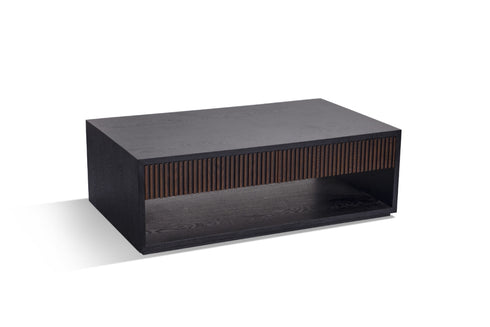 Coffee Table Chocolate and Black Finish