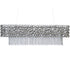 Libra Venus Nickel Rectangular Chandelier G9 40W
