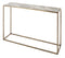White Marble Console Table With Brass Frame