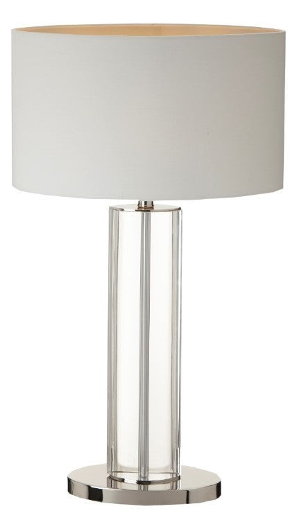 Tall Nickel Finish Table Lamp