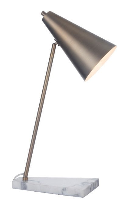 Antique Brass Finish Desk Lamp