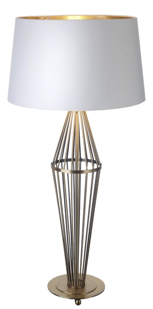 Antique Brass Finish Table Lamp (Base Only)