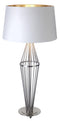 Satin Nickel Finish Table Lamp (Base Only)