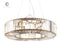 Round Chandelier BR 80cm Diameter Crystal - Brushed Gold Finish