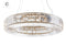 Chandelier Oval BR Crystal - Brushed Gold Finish