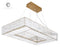 Rectangular Chandelier BR Crystal - Brushed Gold Finish