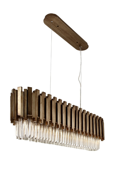 Over Table Chandelier 120cm Width - Gold Finish