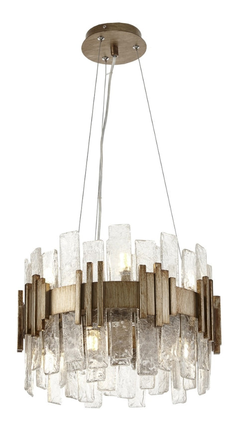 Chandelier Small Diameter 40cm with Gold Finish