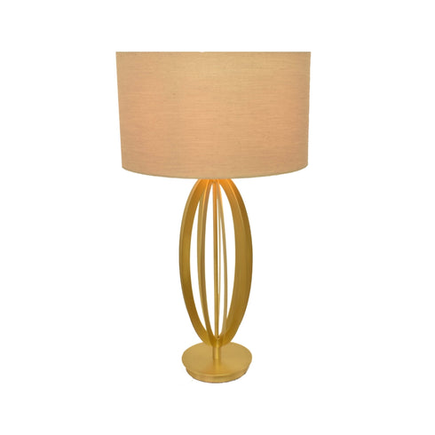 Pale Gold Finish Table Lamp