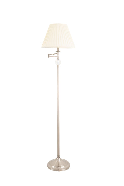 Brushed Nickel Finish Floor Lamp