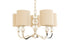 5 Arm Chandelier Mocha Shades