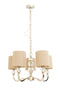 5 Arm Chandelier Mocha Shades
