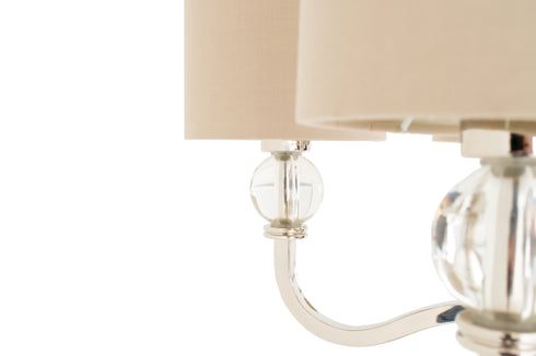 5 Arm Chandelier Mocha Shades