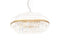 Dia80cm Pendant Brass Finish - Metal and Crystal