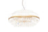 Dia80cm Pendant Brass Finish - Metal and Crystal