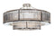 Two Tier Chandelier In Nickel 150cm Diameter Crystal
