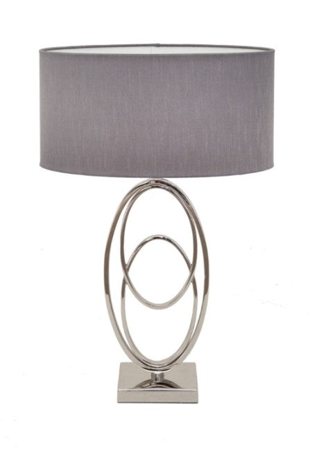 Rings Nickel Finish Table Lamp