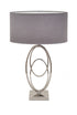 Rings Nickel Finish Table Lamp