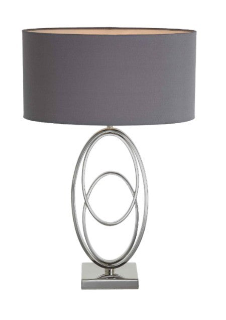 Rings Nickel Finish Table Lamp