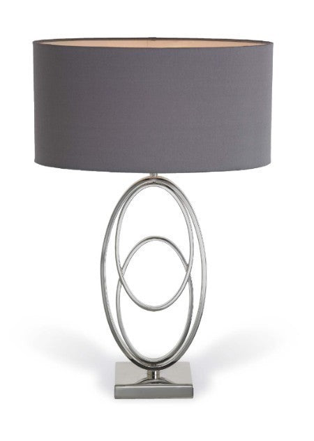 Rings Nickel Finish Table Lamp