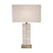 Brass And Clear Crystal Table Lamp