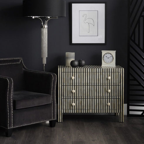 Libra Langan Floor Lamp In Nickel With Black Shade E14 40W