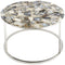 Libra Agate Round Coffee Table On Nickel Frame
