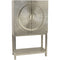 Libra Coco Silver Embossed Metal 2 Door Bar Cabinet