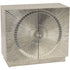 Libra Coco Silver Embossed Metal 2 Small Cabinet