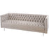 Libra Arya Mink Velvet Button Detail Three Seater Sofa
