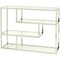 Libra Linton Stainless Steel And Glass Small Modular Shelving Unit