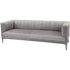 Libra Belgravia Grey Three Seater Ribbed Sofa