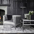 Libra Belgravia Grey Ribbed Occasional Chair