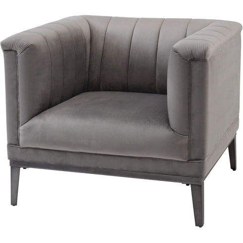 Libra Belgravia Grey Ribbed Occasional Chair
