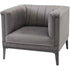 Libra Belgravia Grey Ribbed Occasional Chair