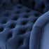 Libra Arya Blue Velvet Button Detail Occasional Chair